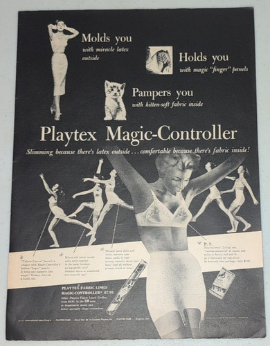 1954 playtex vintage print - playtex,