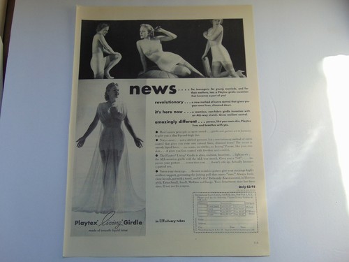 1947 playtex living - living, girdle