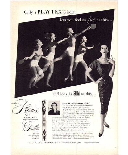 1952 playtex girdles 50s - 1952,