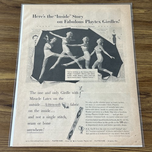 1954 playtex girdles miracle - 1954,