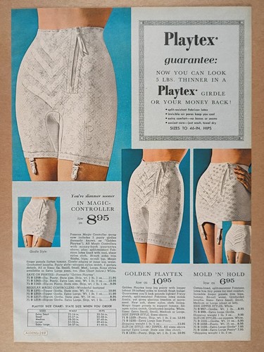 Playtex panty girdles 1965 - girdles,