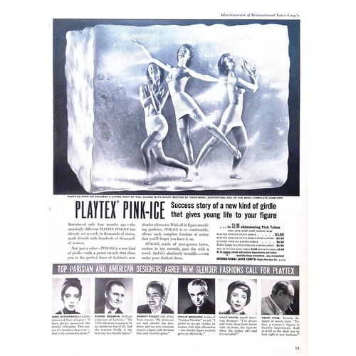 Playtex girdles 1949 - girdles, print