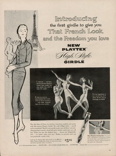 1955 playtex girdles underwear - 1955,
