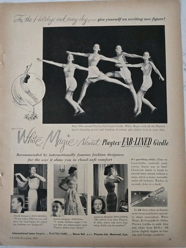 1951 women playtex girdles - 1951,